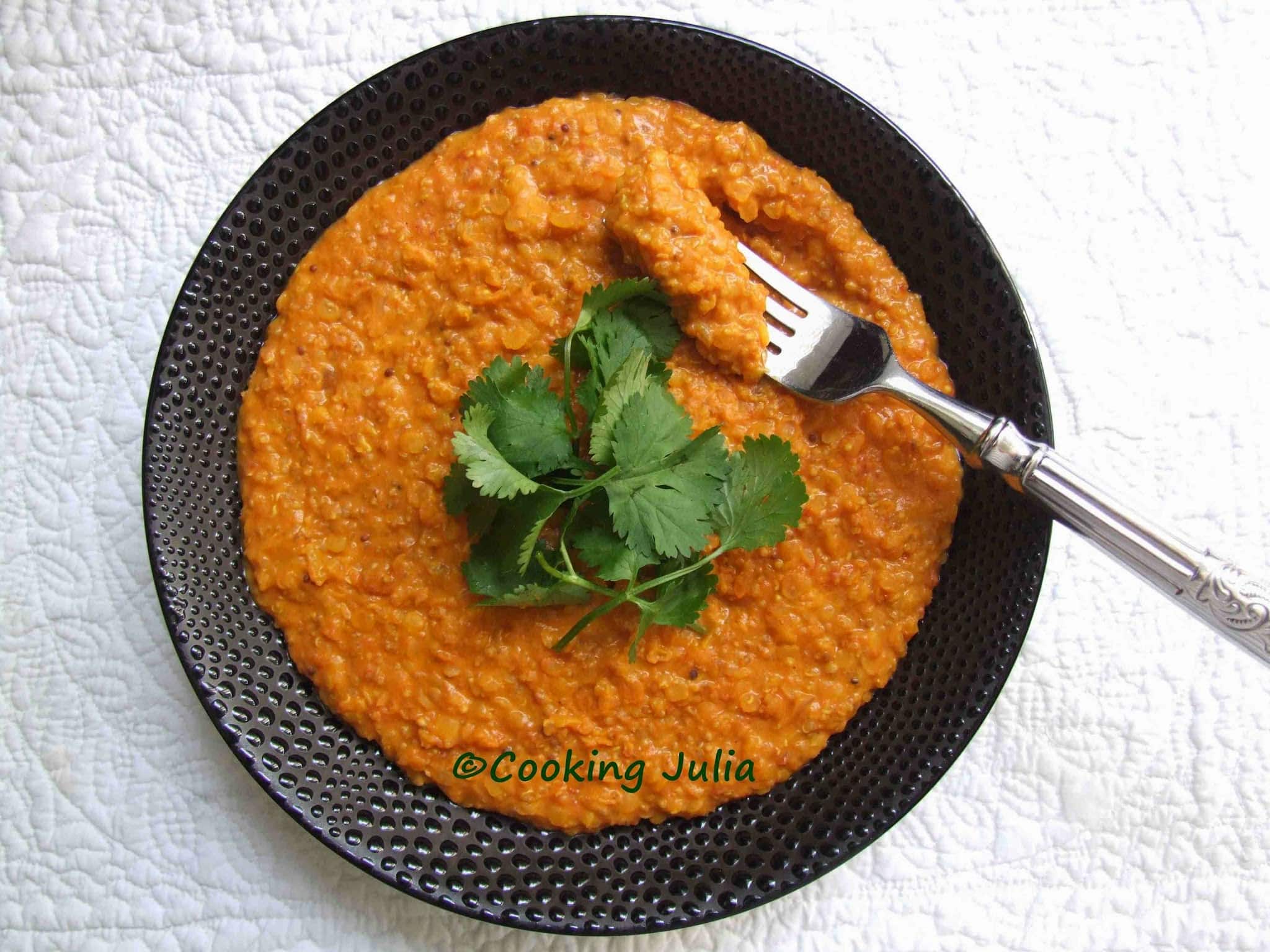 DHAL DE LENTILLES CORAIL AUX TOMATES