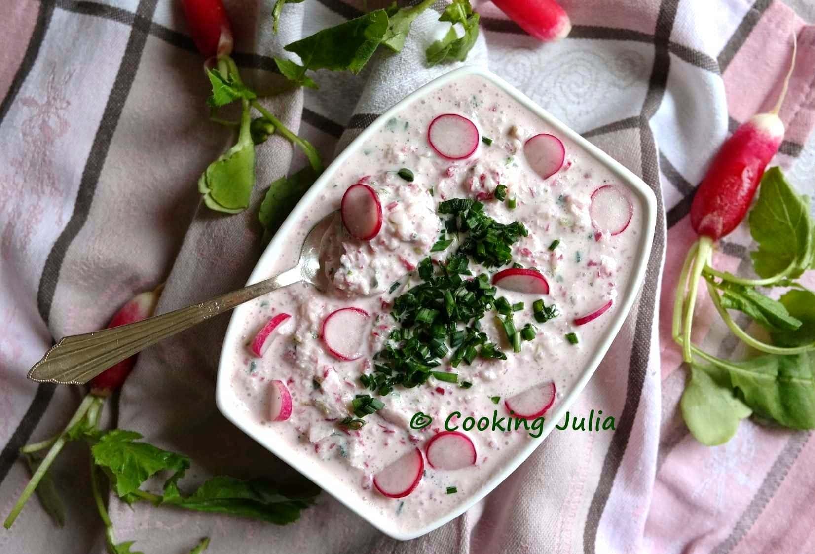 TARTINADE DE RADIS ROSES