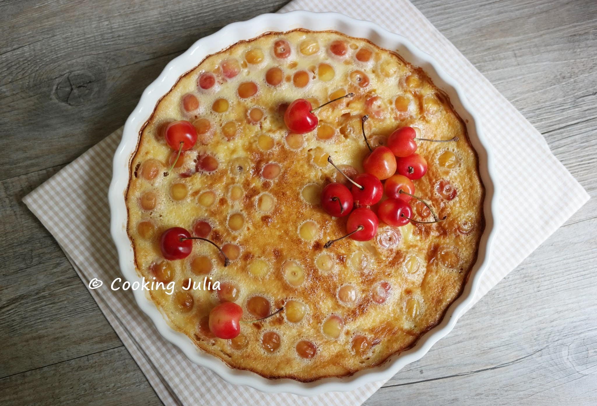 CLAFOUTIS FLAN AUX CERISES NAPOL ON