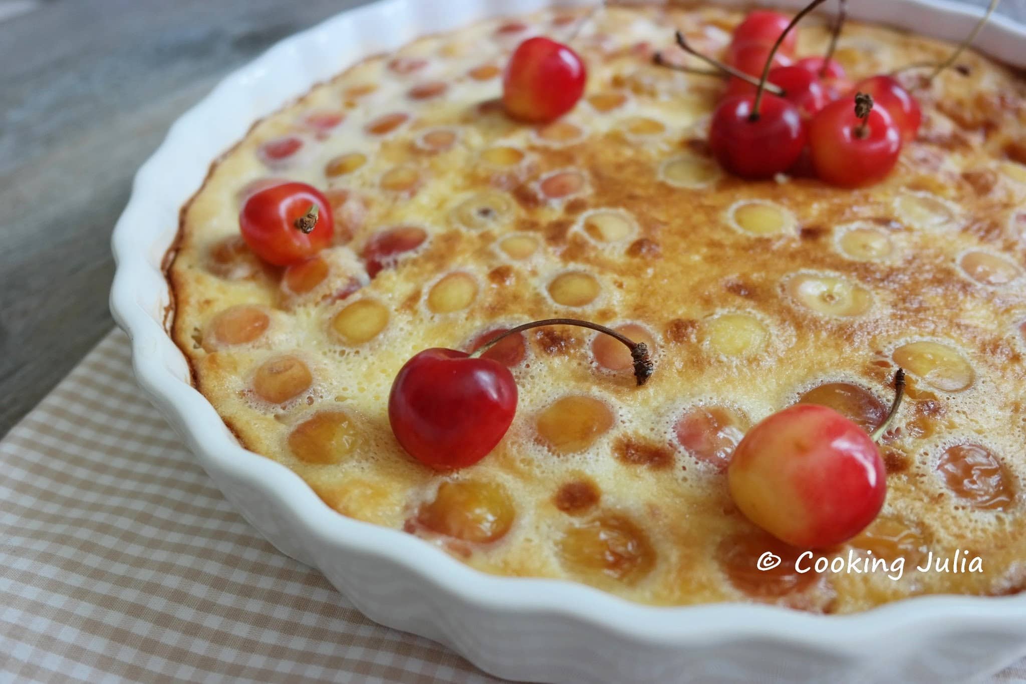 CLAFOUTIS FLAN AUX CERISES NAPOL ON