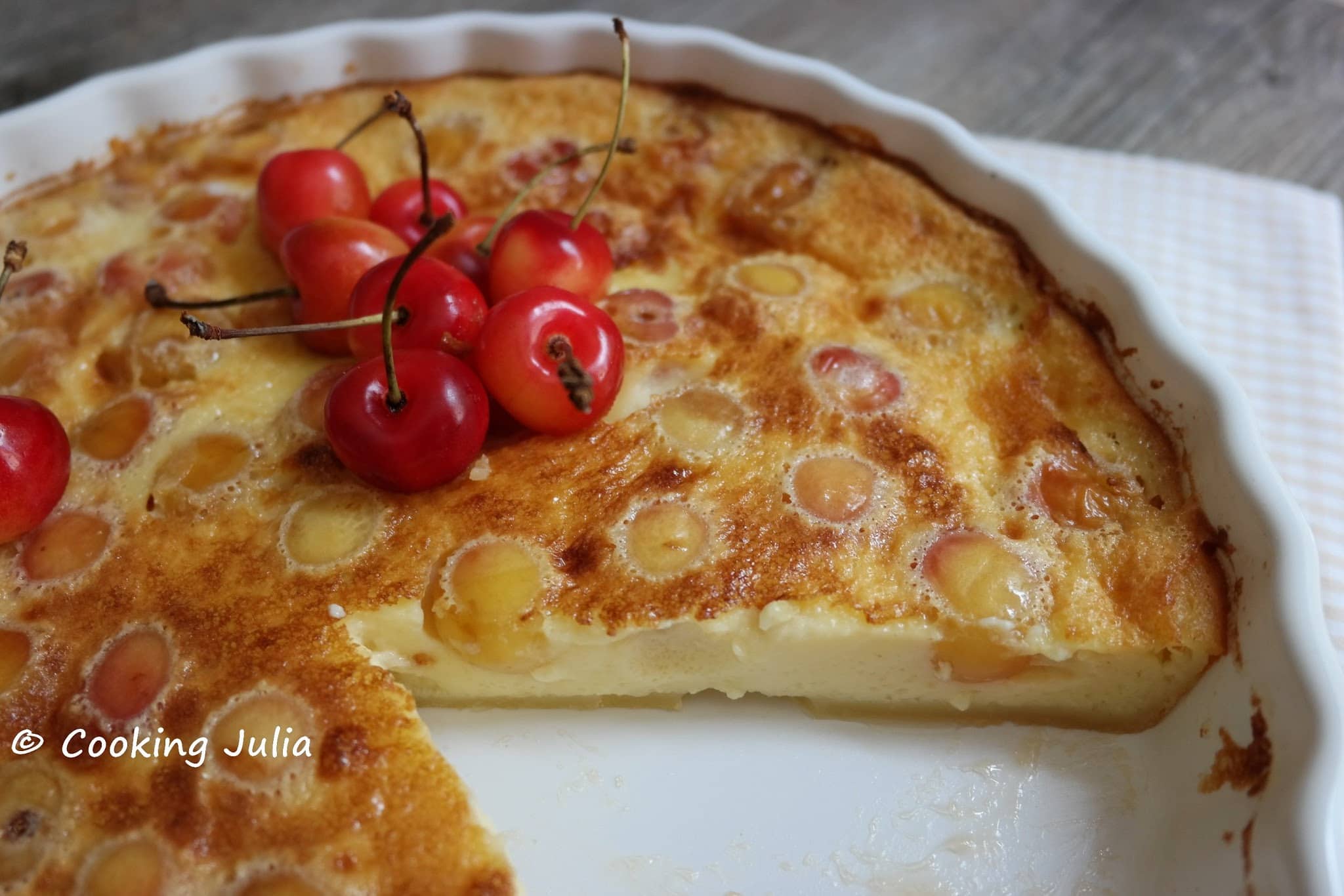 CLAFOUTIS FLAN AUX CERISES NAPOL ON