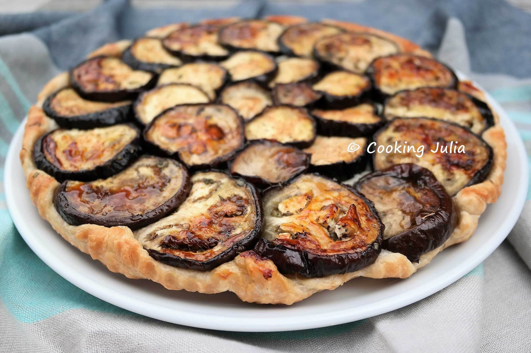 TATIN D&rsquo;AUBERGINES AU ROMARIN