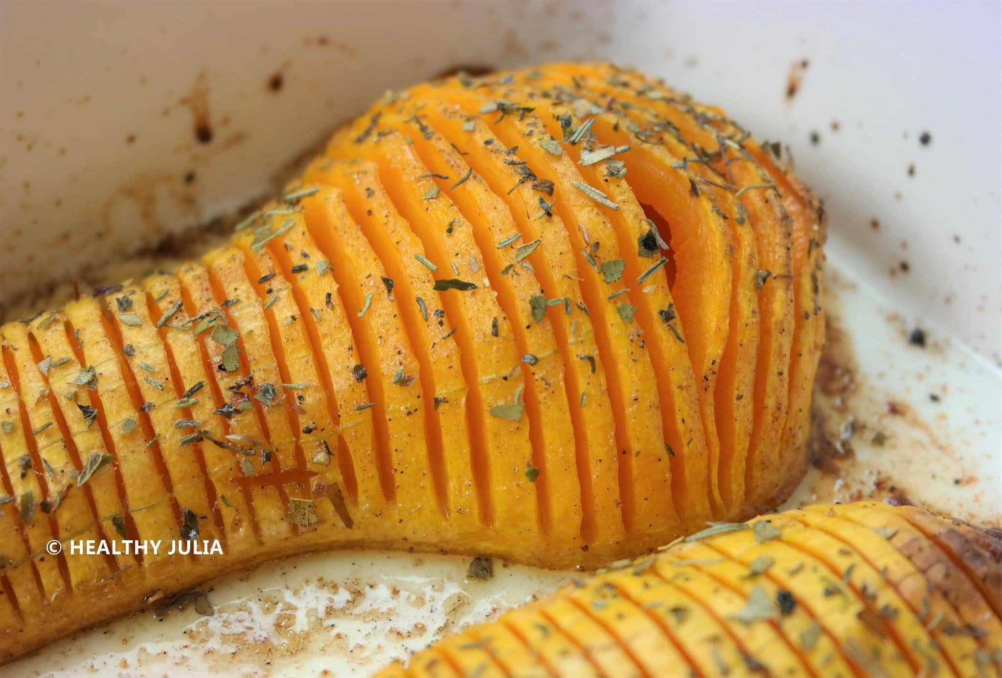 COURGE BUTTERNUT FAÇON HASSELBACK