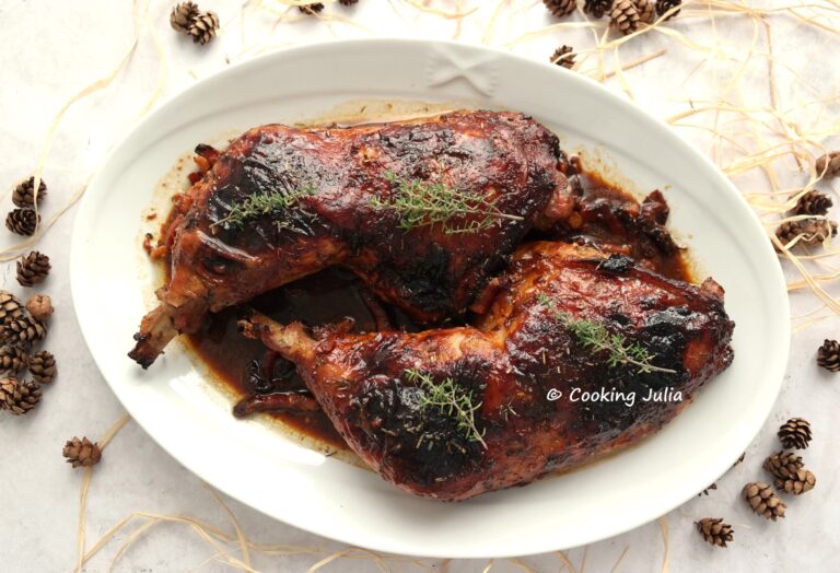 Cuisses de dinde sauce miel et moutarde