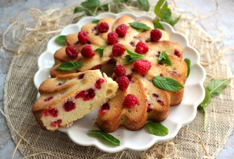 Gâteau aux framboises
