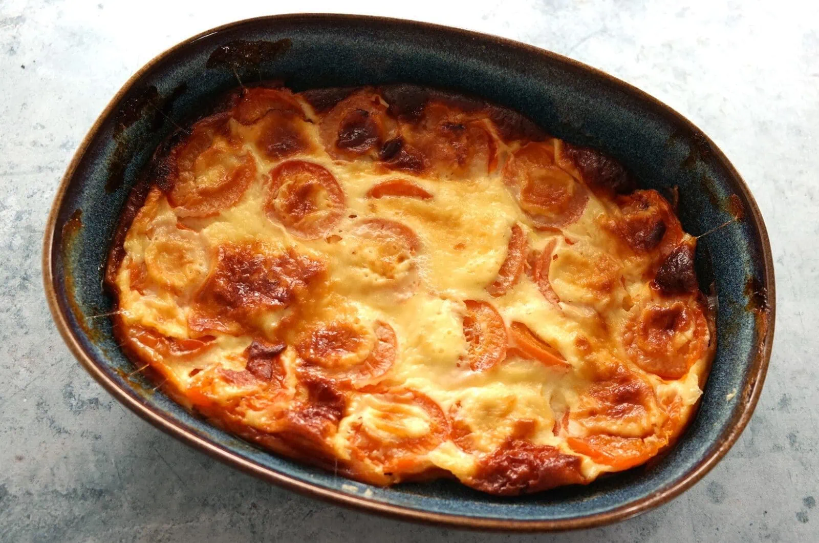 Flan aux abricots