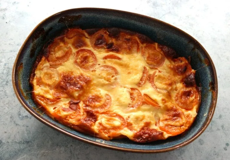 Flan aux abricots